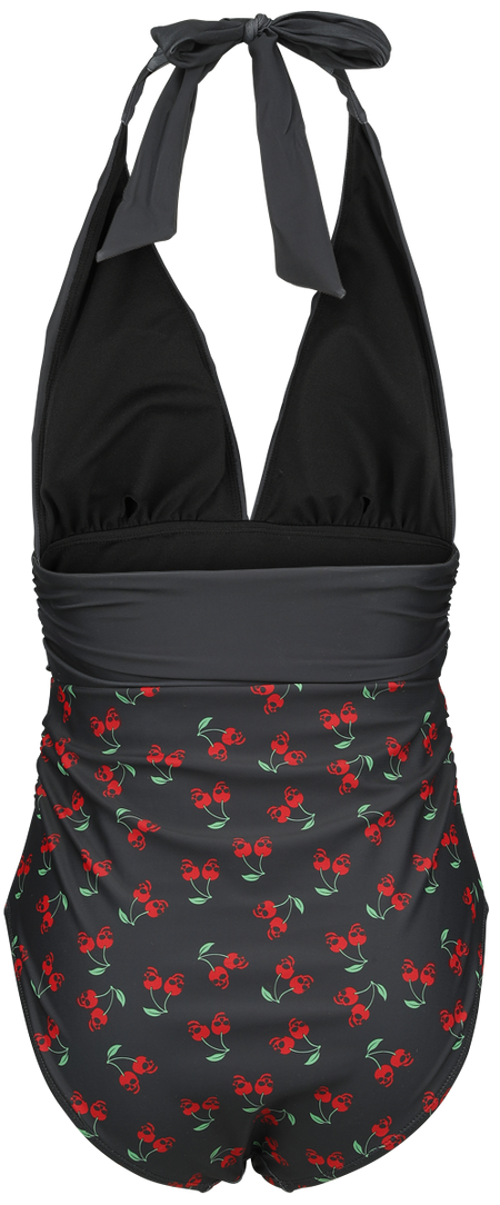 Maillots de bain  de Rock Rebel by EMP - Skull Cherry Swimsuit - S à M - pour Femme - noir - Rock Rebel by EMP - View 2