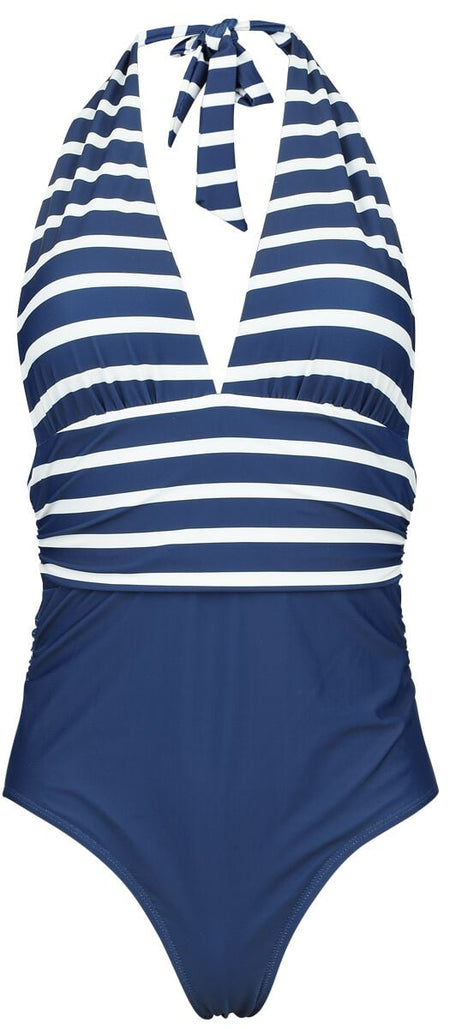 Maillots de bain  de Rock Rebel by EMP - Retro Neckholder Swim Suit - S à XL - pour Femme - marine - Rock Rebel by EMP