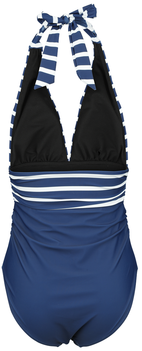 Maillots de bain  de Rock Rebel by EMP - Retro Neckholder Swim Suit - S à XL - pour Femme - marine - Rock Rebel by EMP - View 2