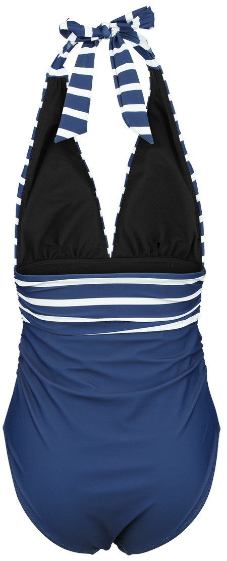 Maillots de bain  de Rock Rebel by EMP - Retro Neckholder Swim Suit - S à XL - pour Femme - marine - Rock Rebel by EMP - View 2