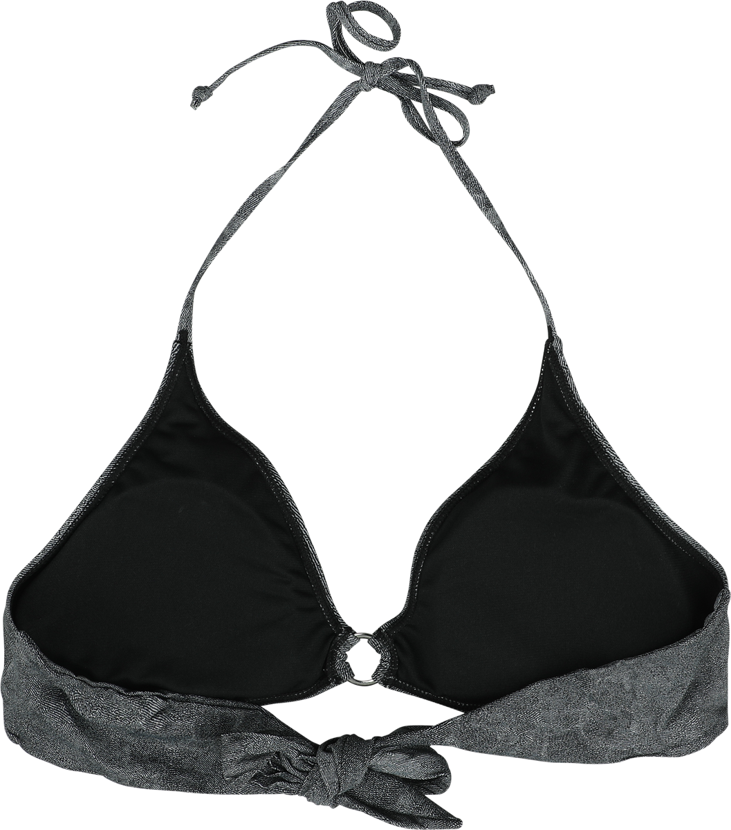 Haut de bikini  de Rock Rebel by EMP - Haut de Bikini Imprimé Old School - S à XXL - pour Femme - gris foncé/noir - Rock Rebel by EMP - View 2