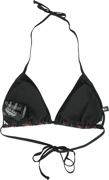 Haut de bikini  de Rock Rebel by EMP - Croix & Roses - Haut de Bikini Imprimé Intégral - M à XXL - pour Femme - noir - Rock Rebel by EMP - View 2