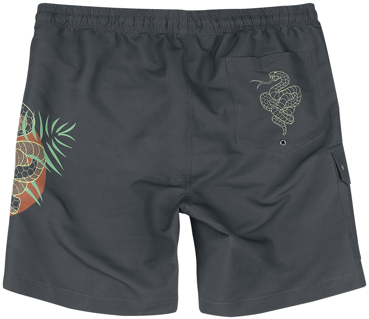 Short de bain  de RED by EMP - Savage Swim Shorts - S à M - pour Homme - gris foncé - RED by EMP - View 2