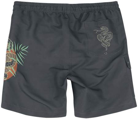 Short de bain  de RED by EMP - Savage Swim Shorts - S à M - pour Homme - gris foncé - RED by EMP - View 2