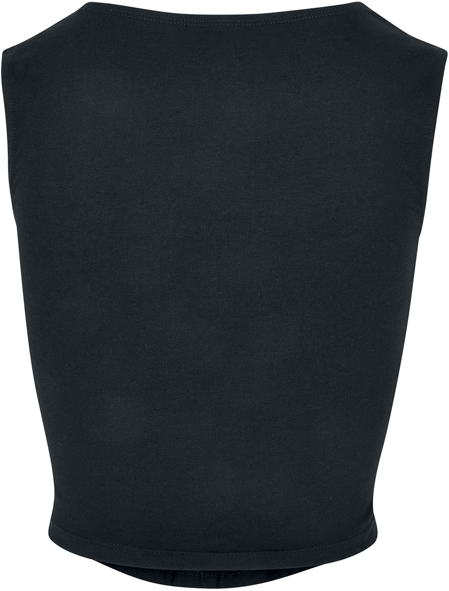Top  de Urban Classics - Haut Court Effet Corset - S à XXL - pour Femme - noir - Urban Classics - View 2