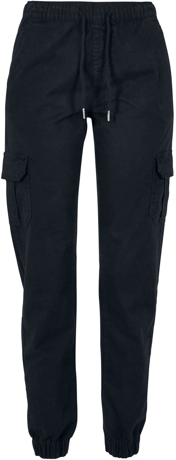 Bas de survêtement  de Urban Classics - Bas de Jogging Cargo Taille Haute - XS à 5XL - pour Femme - noir - Urban Classics