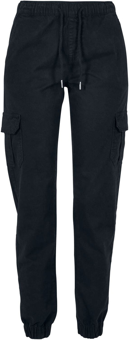 Bas de survêtement  de Urban Classics - Bas de Jogging Cargo Taille Haute - XS à 5XL - pour Femme - noir - Urban Classics