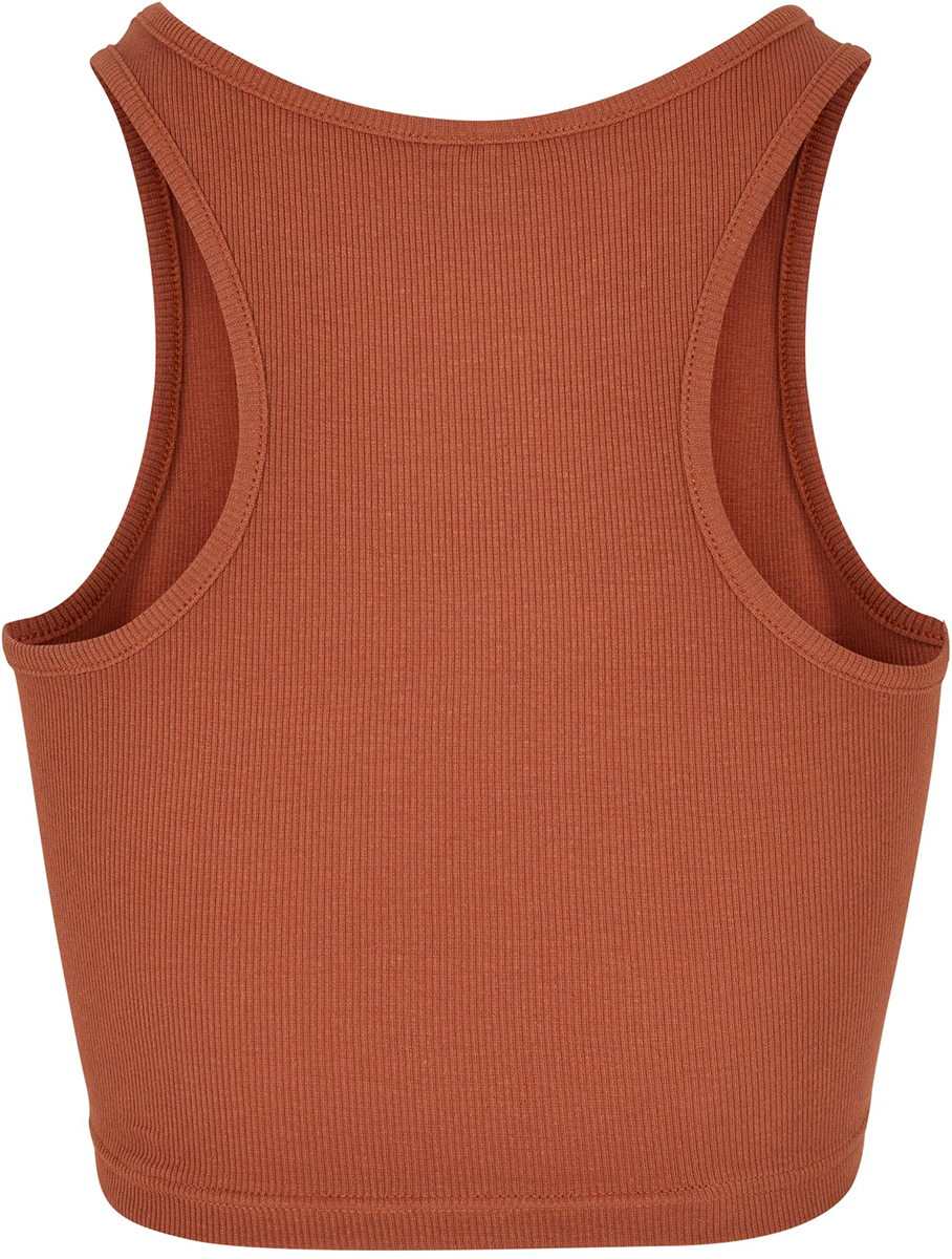 Top  de Urban Classics - Débardeur Court Femme - XS à XL - pour Femme - marron - Urban Classics - View 2