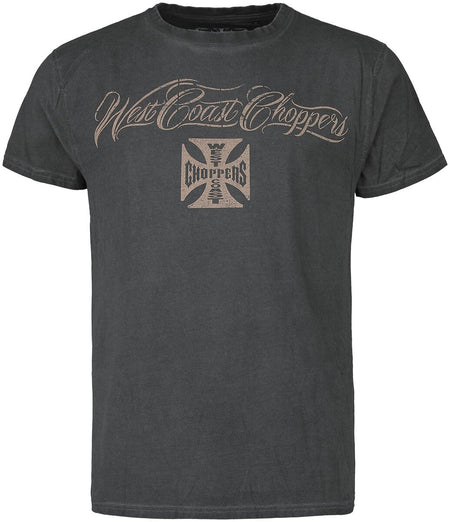 T-Shirt Manches courtes  de West Coast Choppers - Blason Eagle - S à 4XL - pour Homme - anthracite - West Coast Choppers