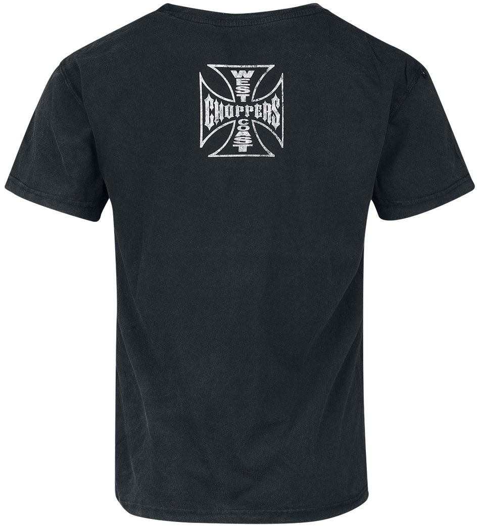 T-Shirt Manches courtes  de West Coast Choppers - Motorcycle Co. - M à 3XL - pour Homme - noir - West Coast Choppers - View 2