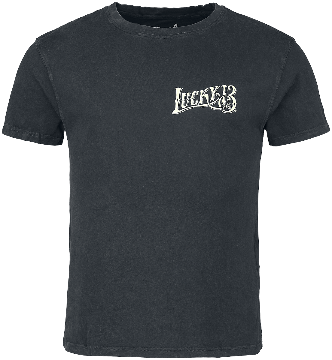 T-Shirt Manches courtes  de Lucky 13 - Skull Built - S à 3XL - pour Homme - noir - Lucky 13 - View 2