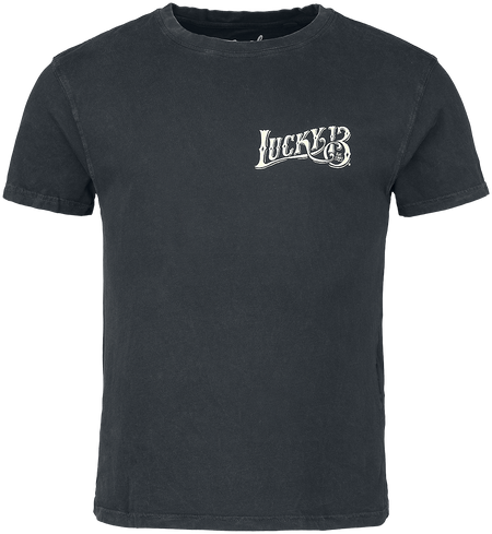 T-Shirt Manches courtes  de Lucky 13 - Skull Built - S à 3XL - pour Homme - noir - Lucky 13 - View 2