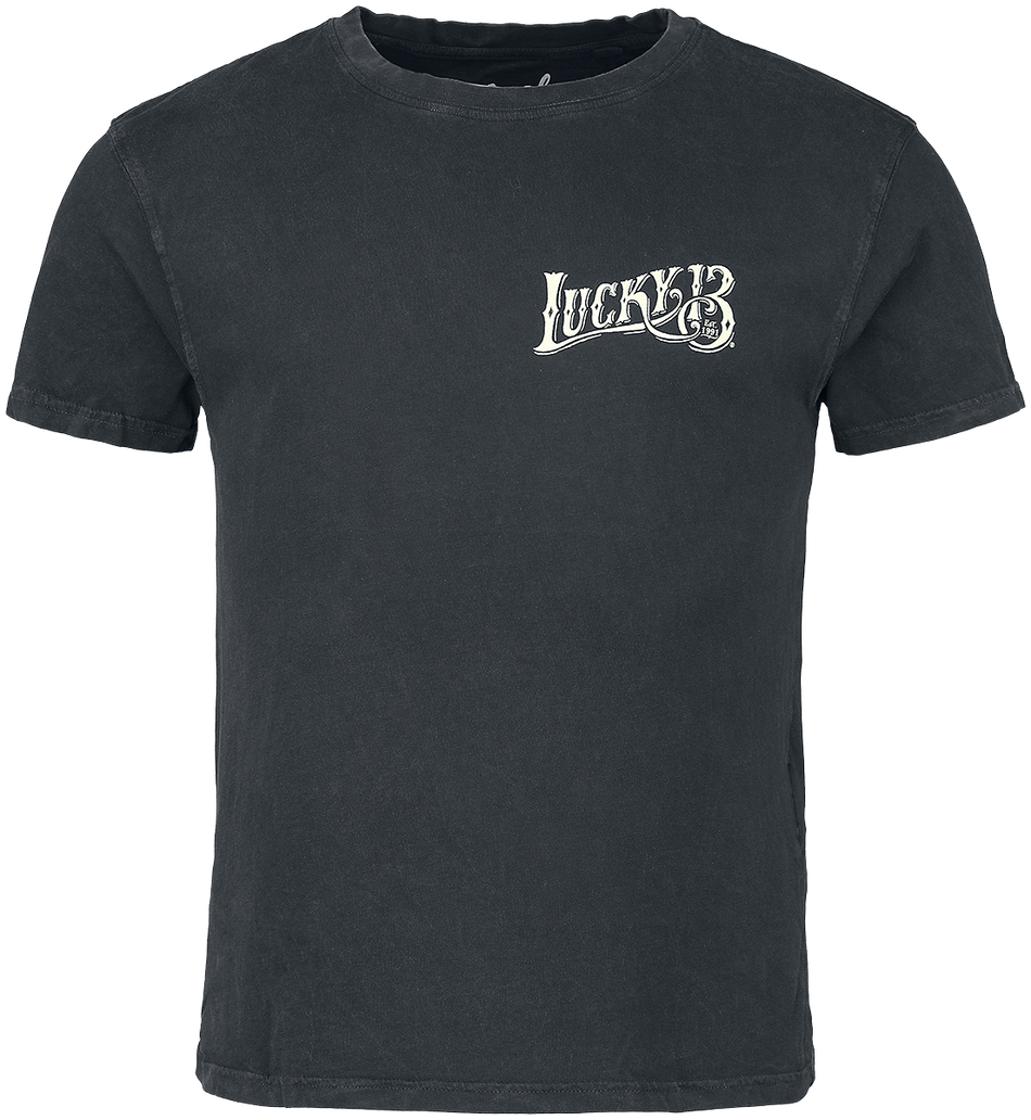 T-Shirt Manches courtes  de Lucky 13 - Skull Built - S à 3XL - pour Homme - noir - Lucky 13 - View 2