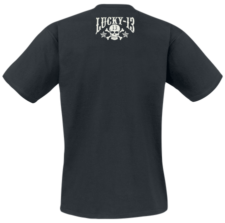 T-Shirt Manches courtes  de Lucky 13 - Skull Stars - S à 4XL - pour Homme - noir - Lucky 13 - View 2