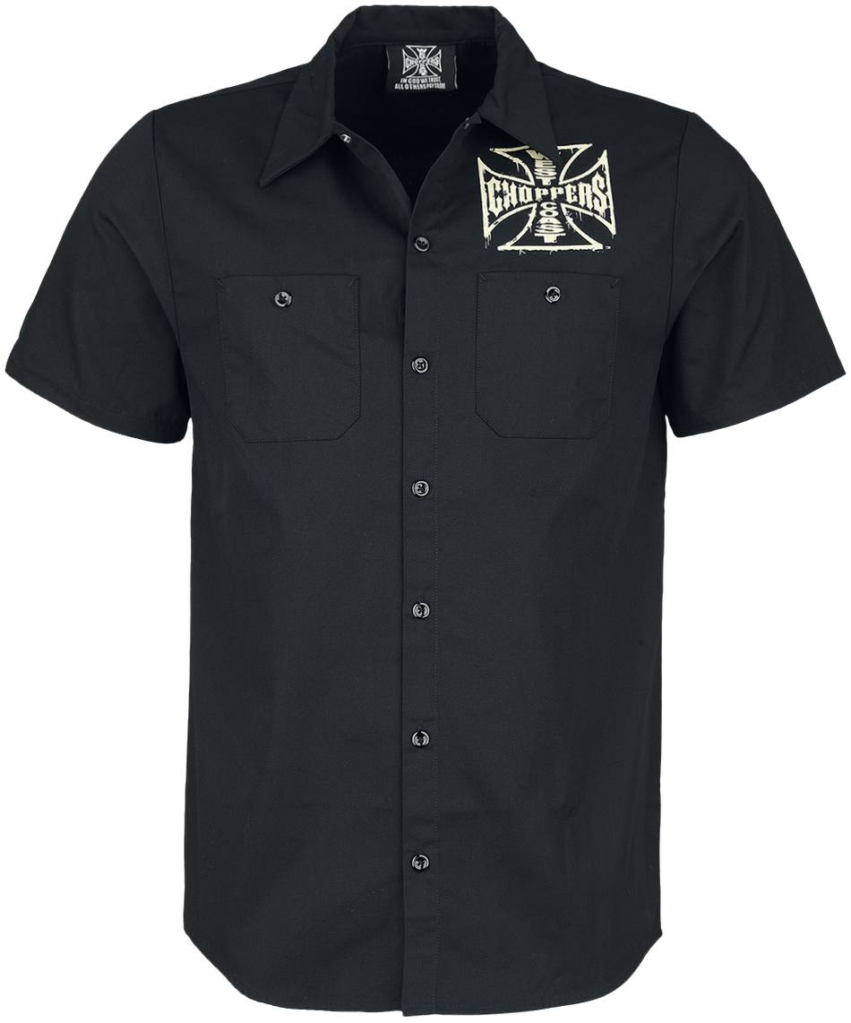 Chemise manches courtes  de West Coast Choppers - Logo OG Usé - S à 3XL - pour Homme - noir - West Coast Choppers - View 2