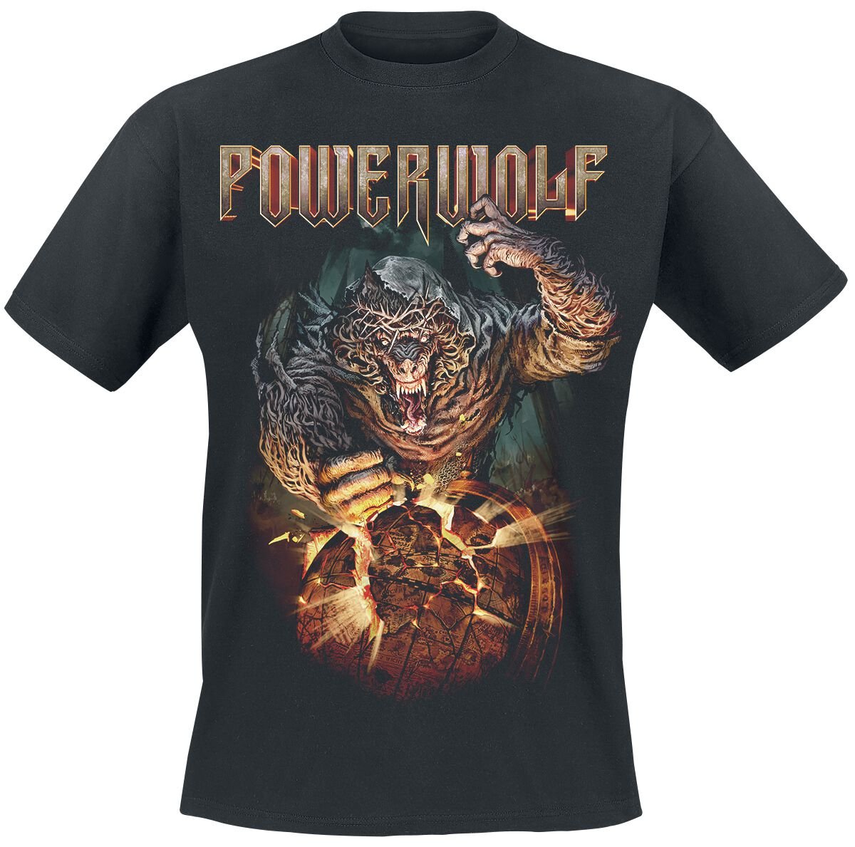 T-Shirt Manches courtes  de Powerwolf - My Will Be Done - S à XXL - pour Homme - noir - Powerwolf