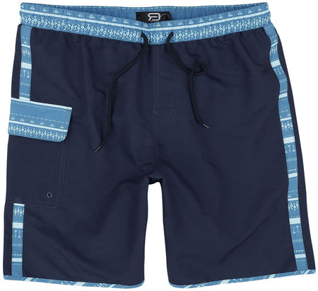 Short de bain  de RED by EMP - Swim Shorts With Graphic Design - S à XXL - pour Homme - bleu foncé - RED by EMP