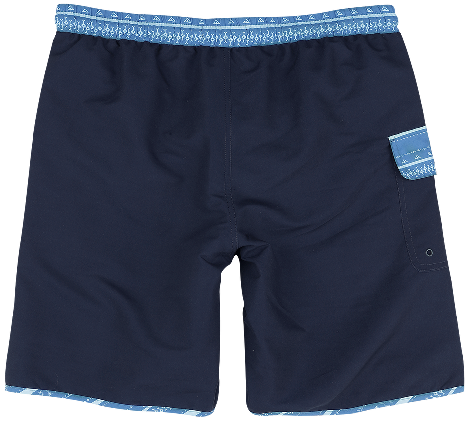 Short de bain  de RED by EMP - Swim Shorts With Graphic Design - S à XXL - pour Homme - bleu foncé - RED by EMP - View 2