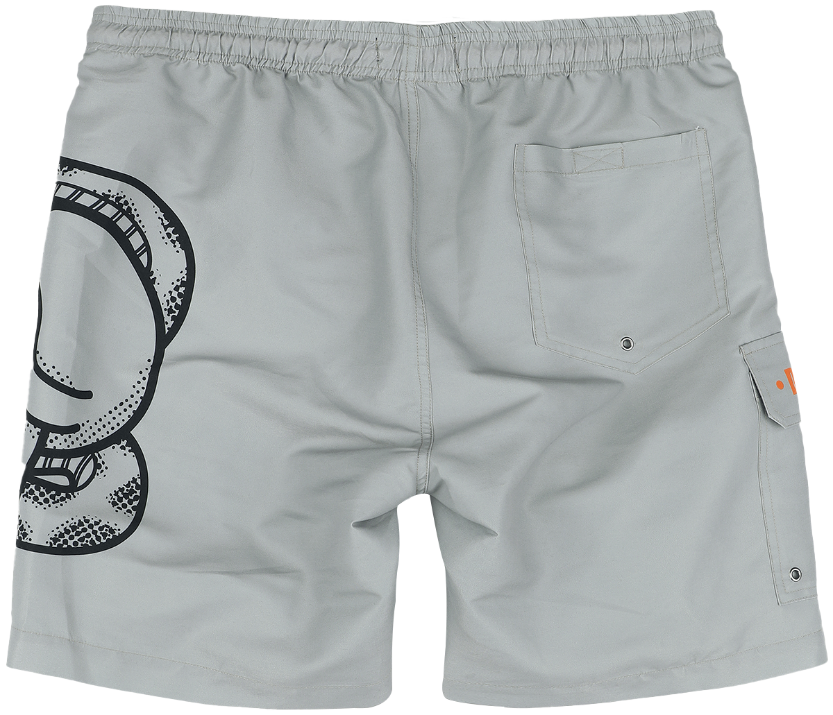 Short de bain  de RED by EMP - Swim Shorts With Oldschool Skull - S à XXL - pour Homme - gris clair - RED by EMP - View 2