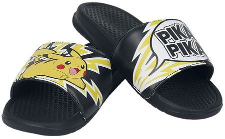Tongs Gaming de Pokémon - Pikachu - Pika, Pika! - EU37 à EU47 - pour Unisexe - noir - Pokémon