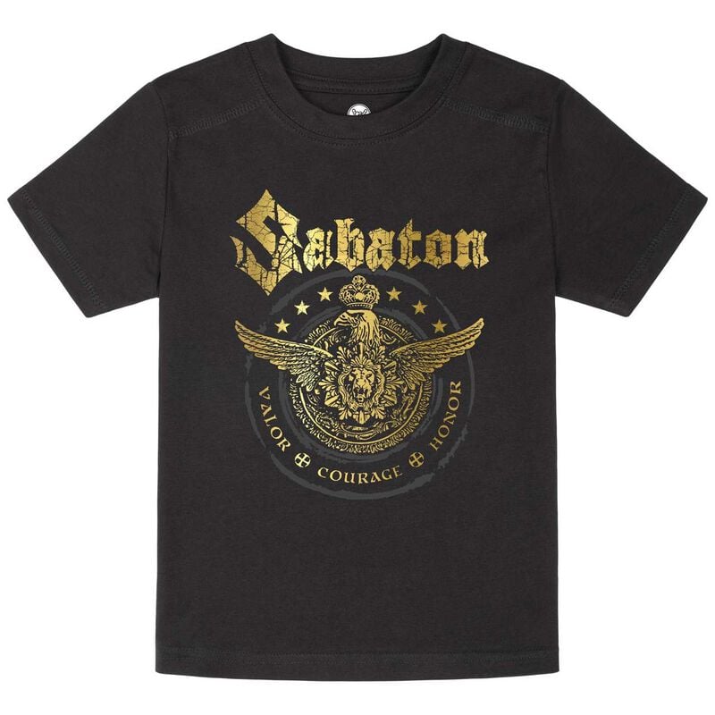 T-shirt  de Sabaton - Metal Kids - Wings Of Glory - 140 - pour filles & garçonse - noir - Sabaton