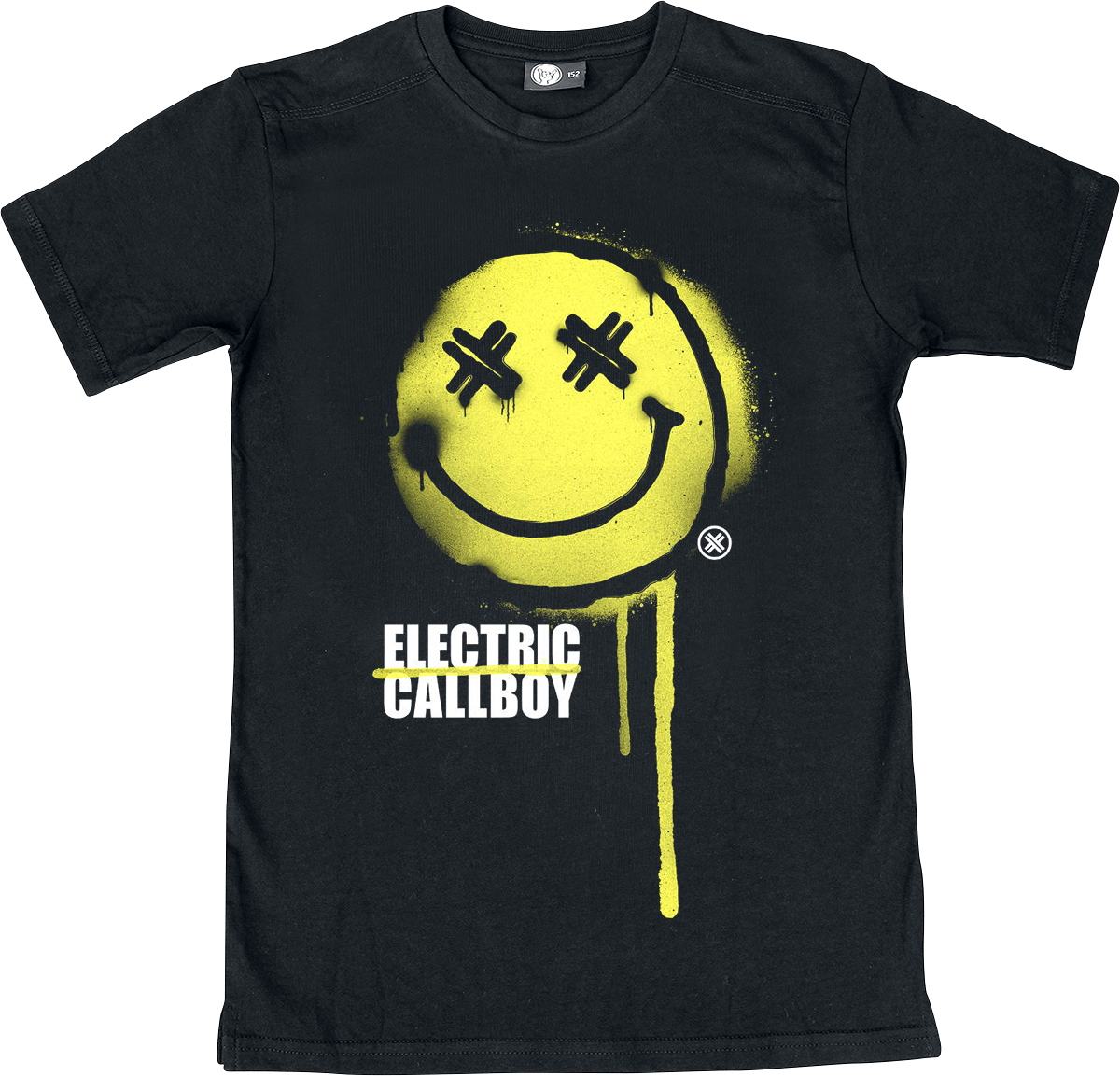 T-shirt  de Electric Callboy - Metal Kids - Spray Smiley - 92 à 104 - pour Enfants - noir - Electric Callboy - View 2