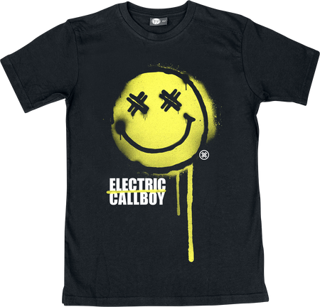 T-shirt  de Electric Callboy - Metal Kids - Spray Smiley - 92 à 104 - pour Enfants - noir - Electric Callboy - View 2