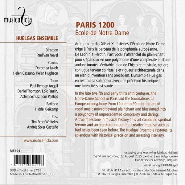 Paris 1180-1280 - École de Notre-Dame - Front Cover