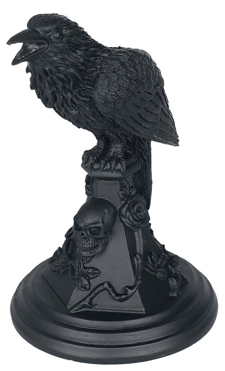 Bougeoire Gothic de Alchemy England - Bougeoir Black Raven - pour Indifférent - Standard - Alchemy England