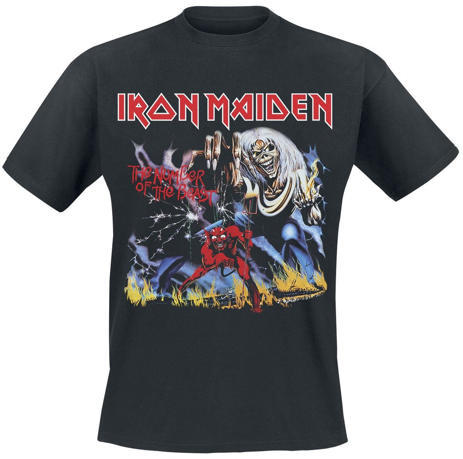 T-Shirt Manches courtes  de Iron Maiden - Stranger Number Of The Beast - S à 4XL - pour Homme - noir - Iron Maiden