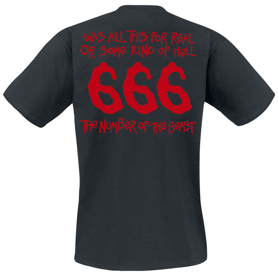 T-Shirt Manches courtes  de Iron Maiden - Stranger Number Of The Beast - S à 4XL - pour Homme - noir - Iron Maiden - View 2