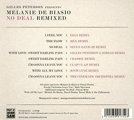 Gilles Peterson Presents : Melanie De Biasio - No Deal Remixed - Front Cover