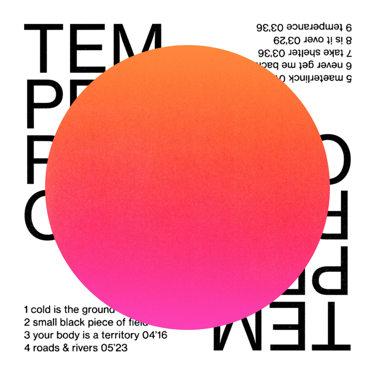 Temperance - Front Cover