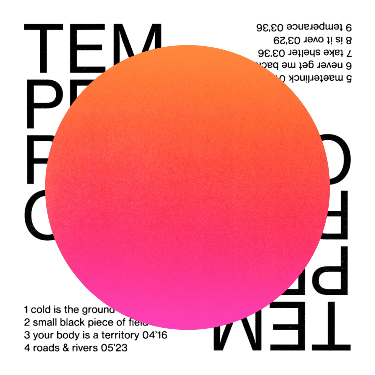 Temperance - Front Cover