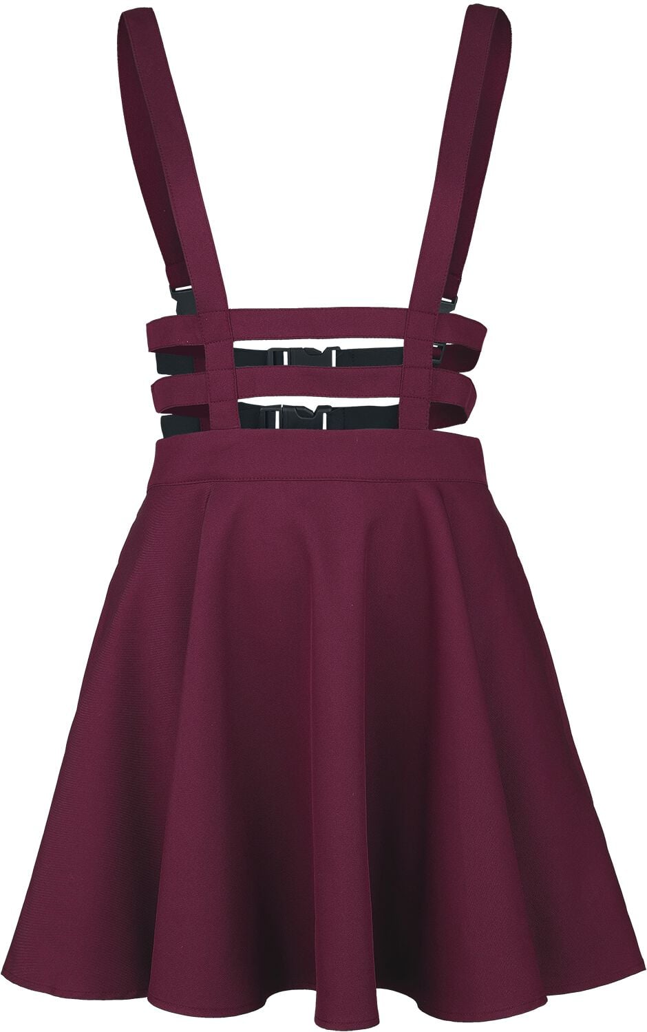 Jupe courte Rockabilly de Banned Alternative - Jupe Lolita - XS à 4XL - pour Femme - rouge - Banned Alternative