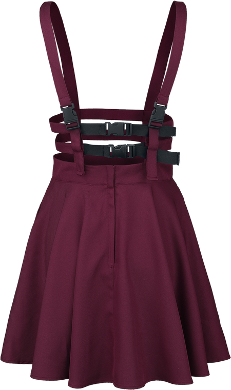 Jupe courte Rockabilly de Banned Alternative - Jupe Lolita - XS à 4XL - pour Femme - rouge - Banned Alternative - View 2