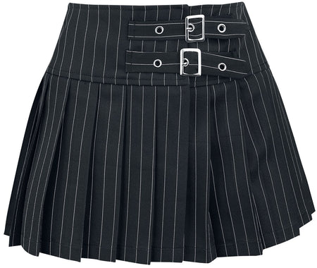 Jupe courte Gothic de Banned Alternative - Jupe Sisterhood - XS à XL - pour Femme - noir/blanc - Banned Alternative
