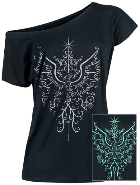 T-Shirt Manches courtes  de Harry Potter - Phoenix - S à 5XL - pour Femme - noir - Harry Potter