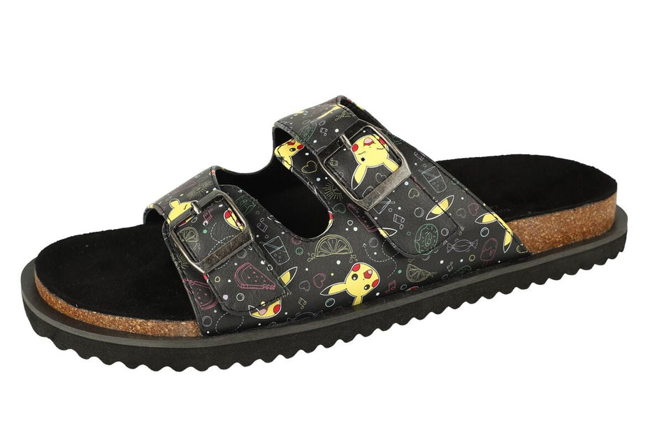 Tongs Gaming de Pokémon - Pikachu - EU38 à EU40 - pour Femme - noir - Pokémon