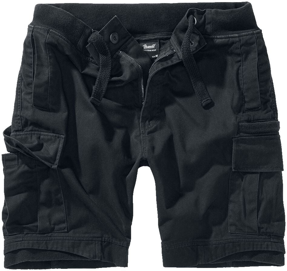 Short  de Brandit - Short Vintage Packham - S à XXL - pour Homme - noir - Brandit