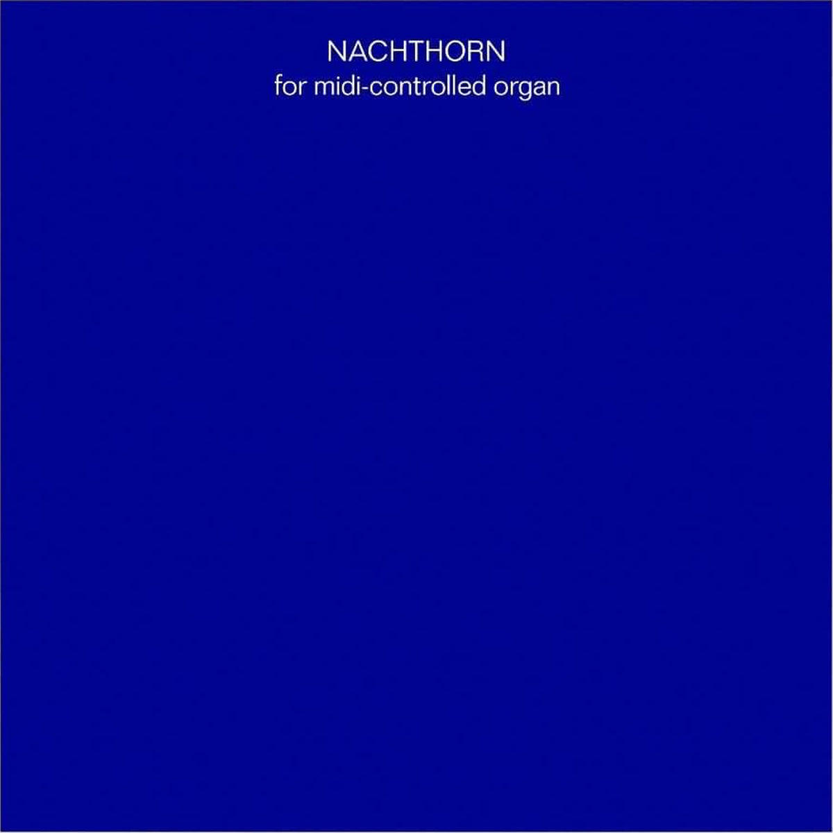 Nachthorn - Front Cover