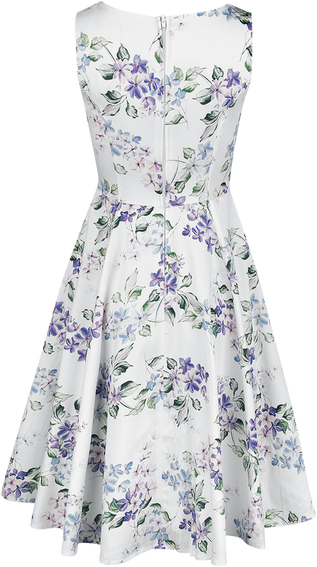 Robe mi-longue Rockabilly de H&R London - Robe Swing Florale Naira - S à M - pour Femme - multicolore - H&R London - View 2
