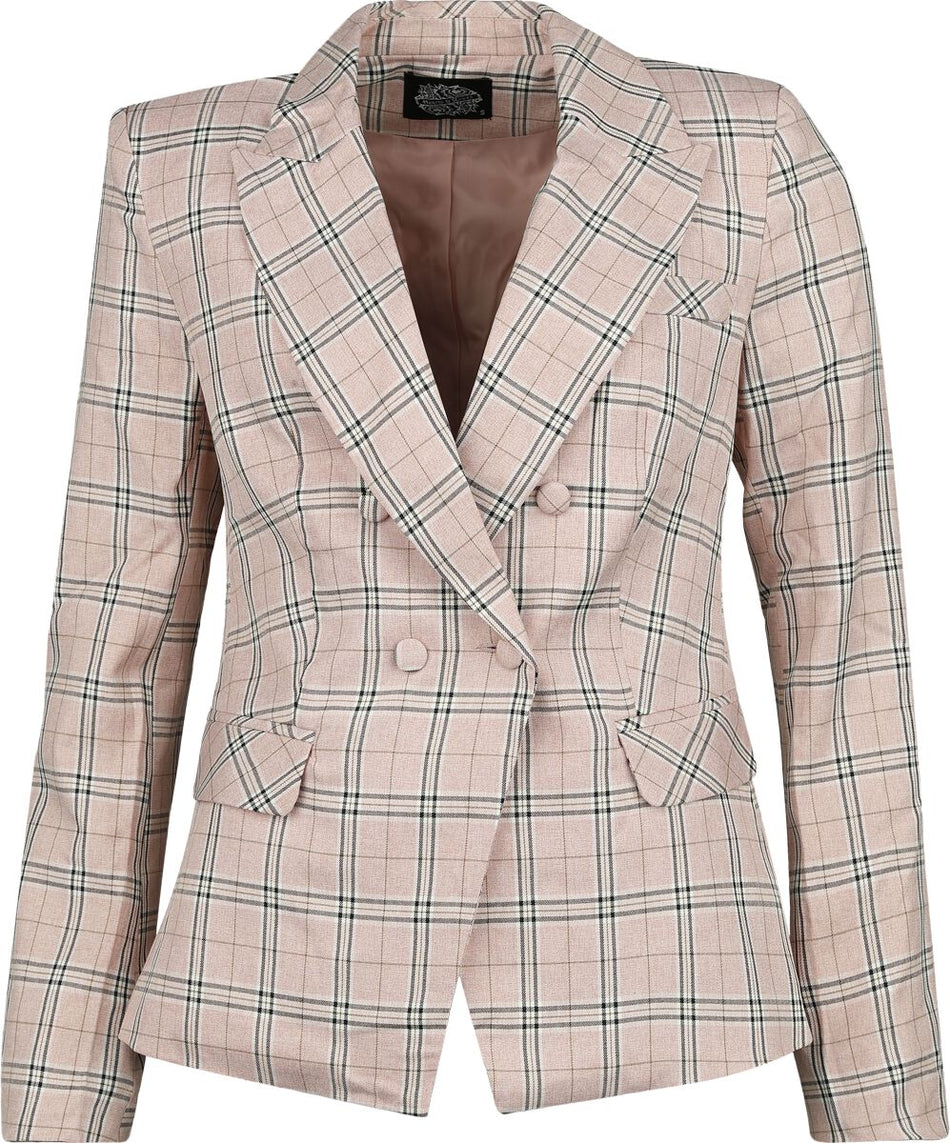 Blazer Rockabilly de H&R London - Blazer Aredhel - XS à M - pour Femme - rose clair - H&R London