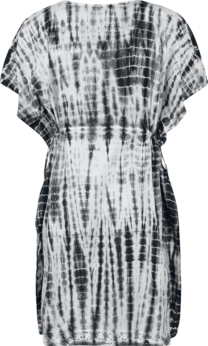 Robe courte  de RED by EMP - Caftan Style Batik Dress - S - pour Femme - noir/blanc - RED by EMP - View 2