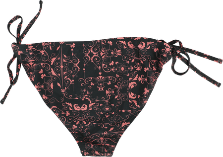 Bas de bikini  de RED by EMP - Bas de Bikini Impirmé Intégral - S à XXL - pour Femme - noir - RED by EMP - View 2