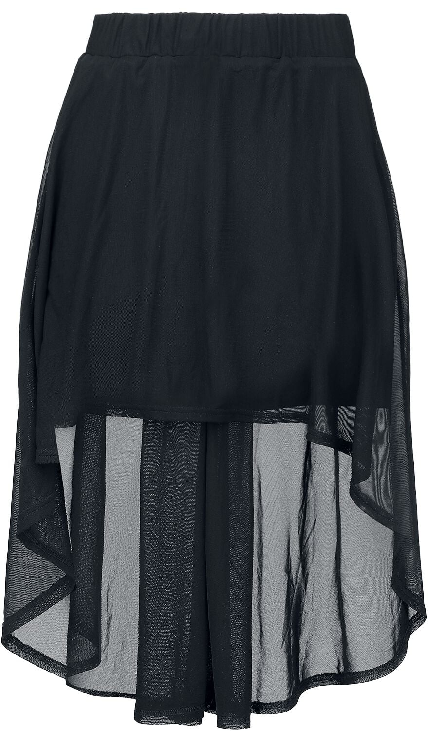 Jupe courte Gothic de Gothicana by EMP - Jupe avec détails transparent - S à XXL - pour Femme - noir - Gothicana by EMP