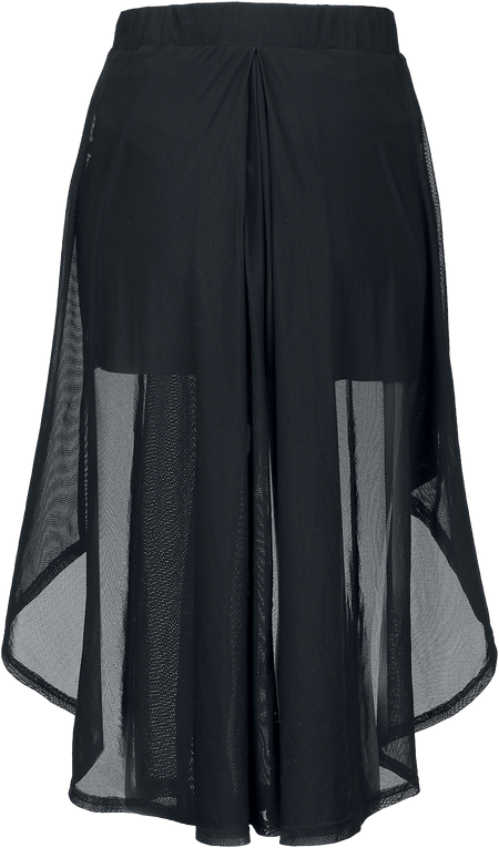 Jupe courte Gothic de Gothicana by EMP - Jupe avec détails transparent - S à XXL - pour Femme - noir - Gothicana by EMP - View 2