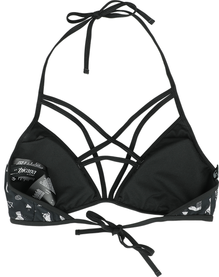 Haut de bikini Gothic de Gothicana by EMP - Haut de Bikini Pentagramme - M à XXL - pour Femme - noir - Gothicana by EMP - View 2