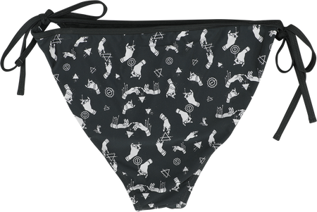 Bas de bikini Gothic de Gothicana by EMP - Bas de Bikini avec Symboles Mystiques - S à XXL - pour Femme - noir - Gothicana by EMP - View 2