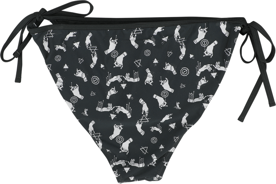 Bas de bikini Gothic de Gothicana by EMP - Bas de Bikini avec Symboles Mystiques - S à XXL - pour Femme - noir - Gothicana by EMP - View 2